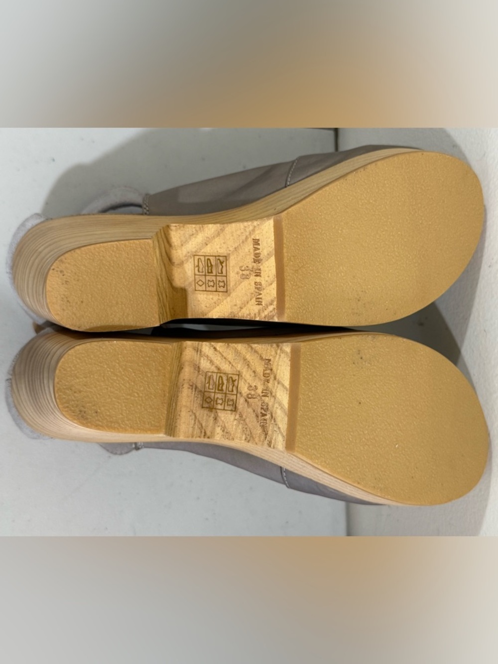 Free People Cognac Leather Platform Clog Mules - Picture 10 of 10
